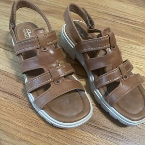 Clarks Tan Sandals